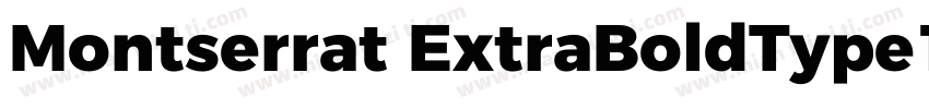 Montserrat ExtraBoldType1字体转换